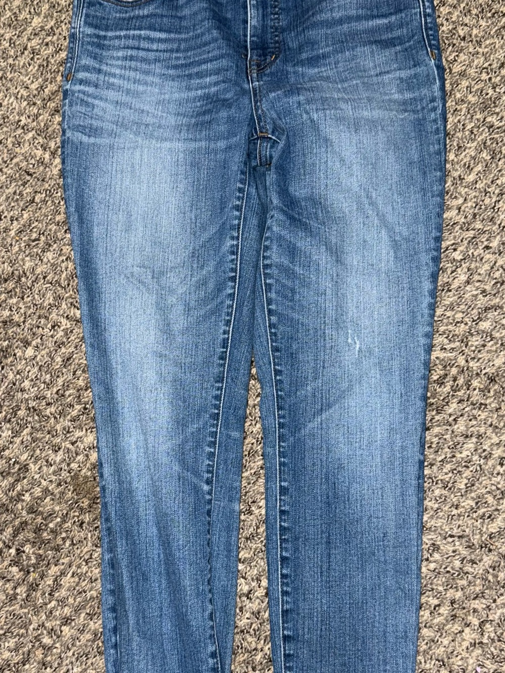 Madewell 10 Inch High Rise Skinny Jeans Raw Hem Size 28
